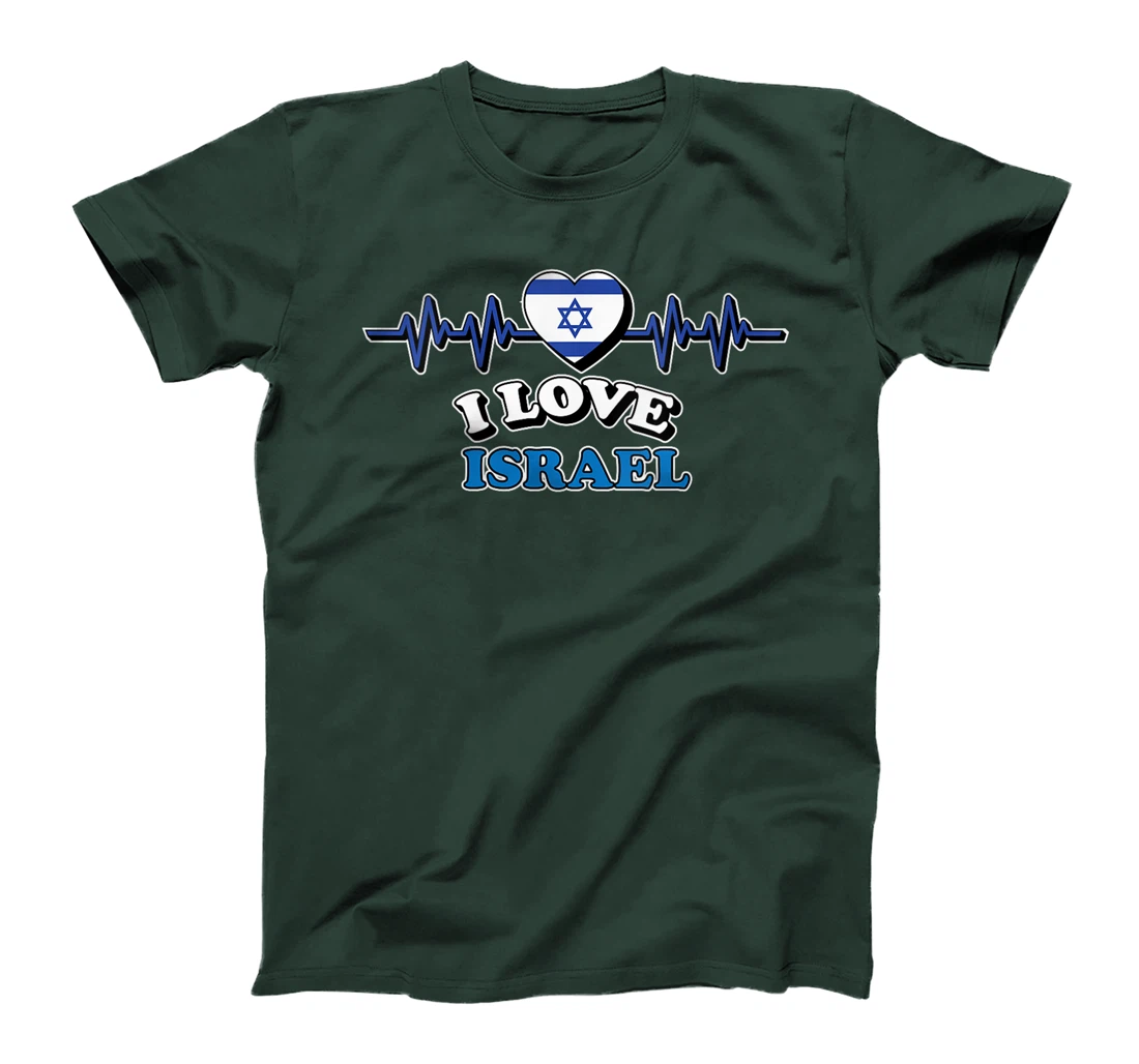 Womens I Love Israel Trip Travel Matching Family Vacation T-Shirt
