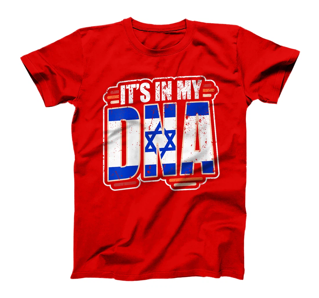 Womens It's in my DNA - Israel Flag T-Shirt