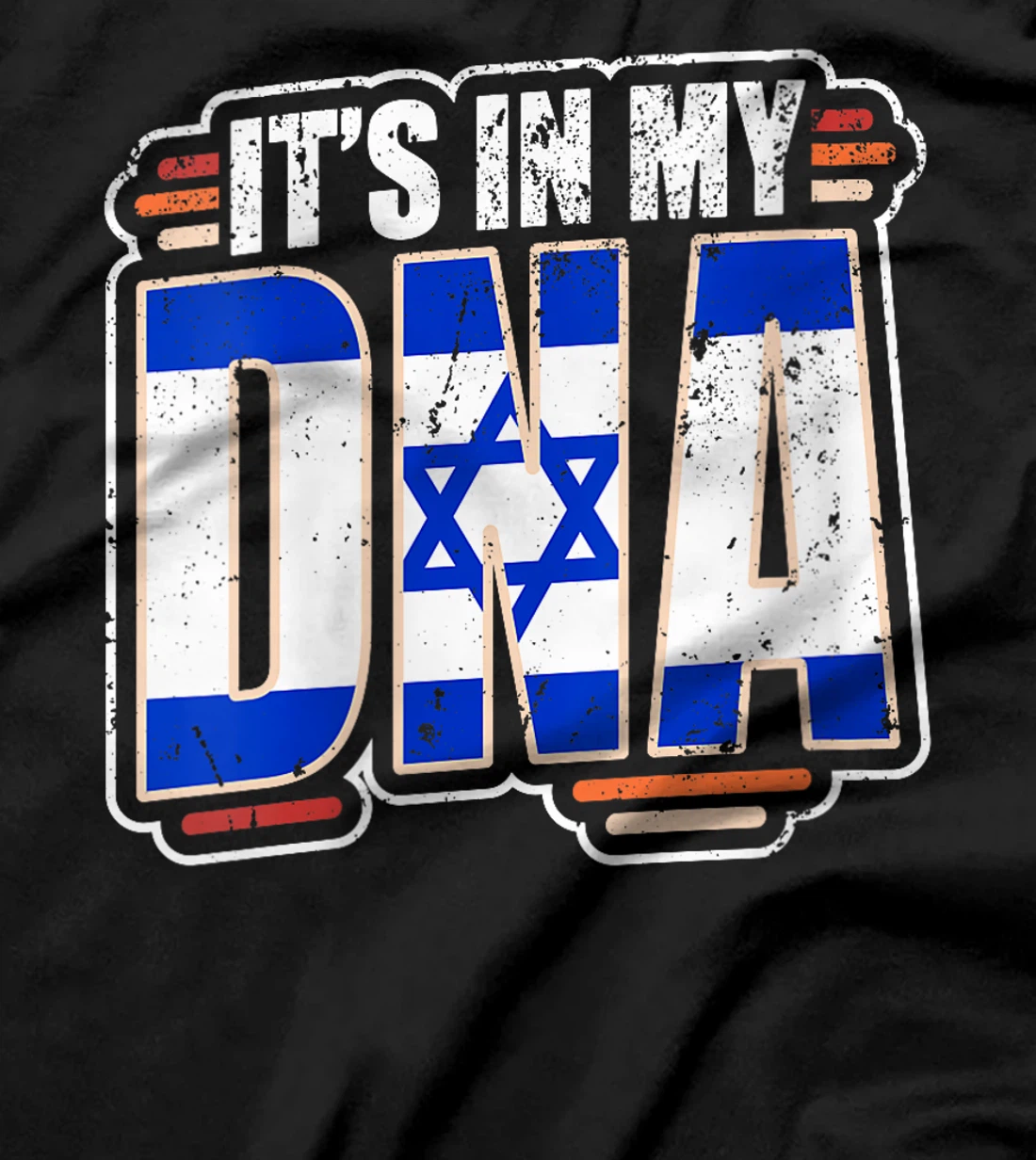 Womens It's in my DNA - Israel Flag T-Shirt