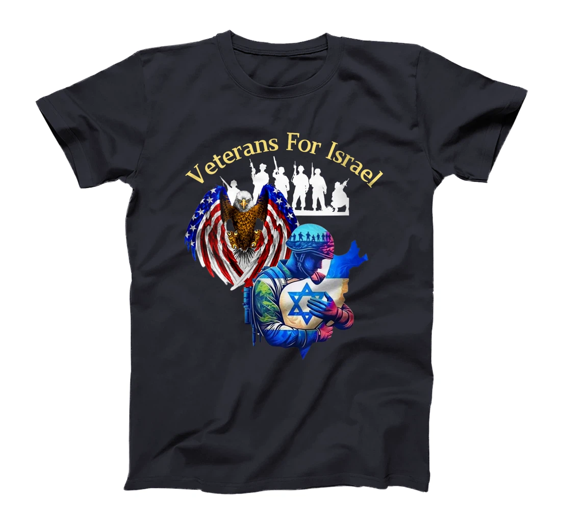Womens Veterans For Israel Supports Israel's People and Military T-Shirt