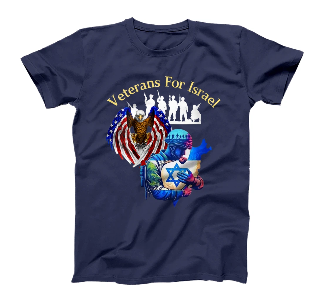 Womens Veterans For Israel Supports Israel's People and Military T-Shirt