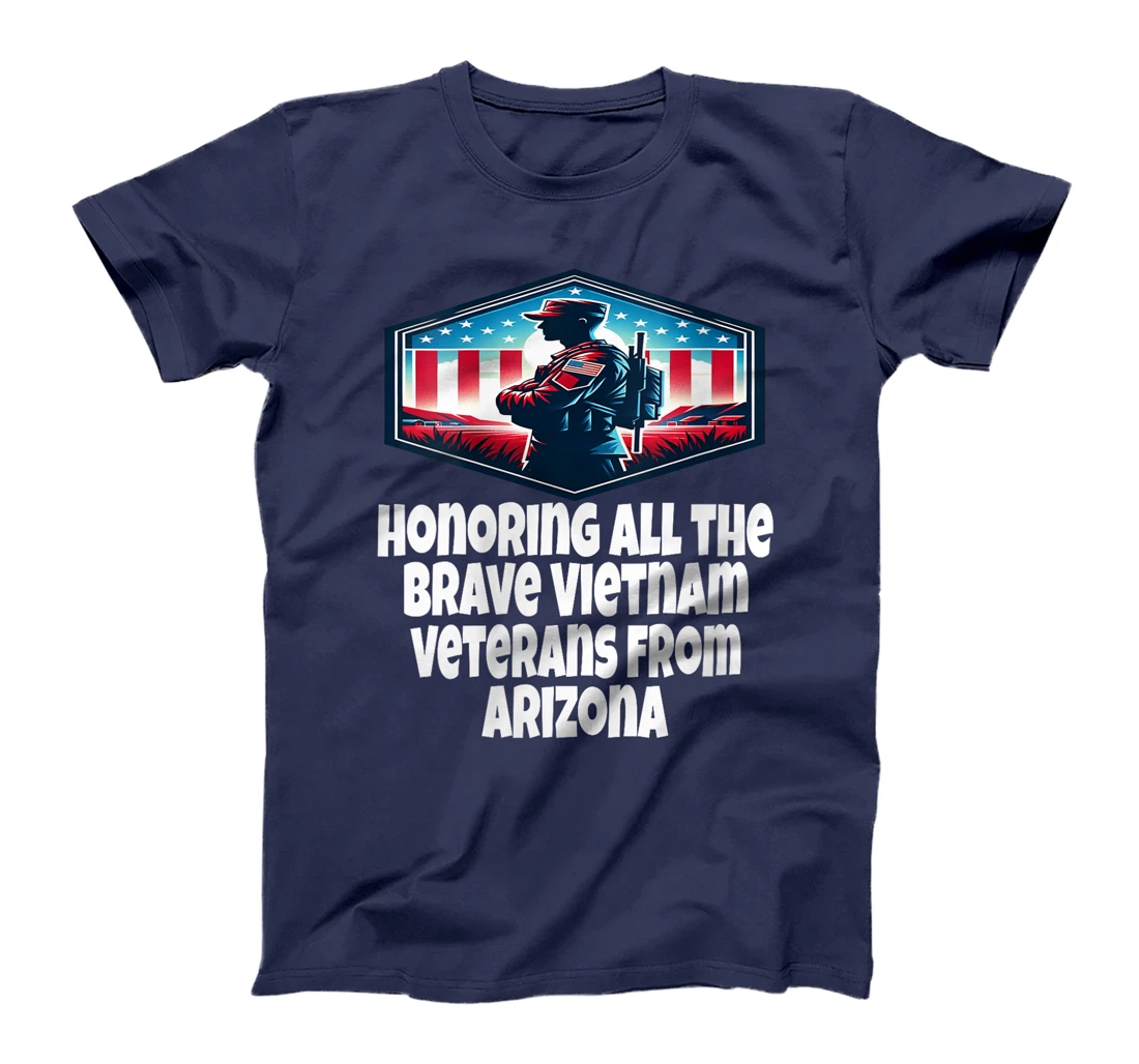 Womens Vietnam War Veteran The Brave Vietnam Veterans From Arizona T-Shirt