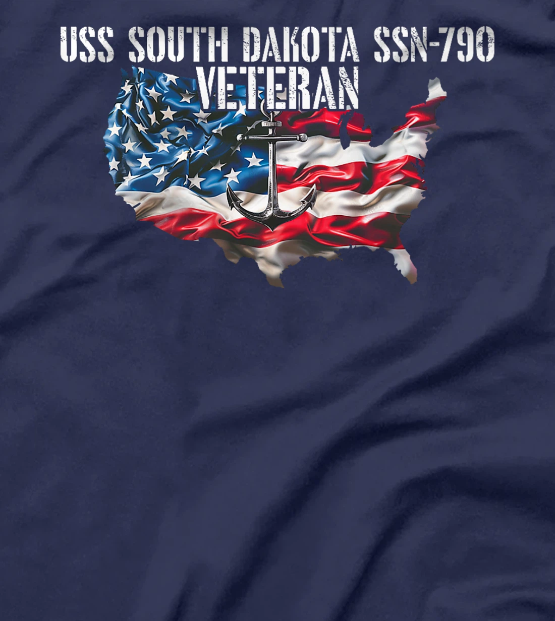 USS South Dakota SSN-790 Attack Submarine Veteran US Flag Premium T-Shirt