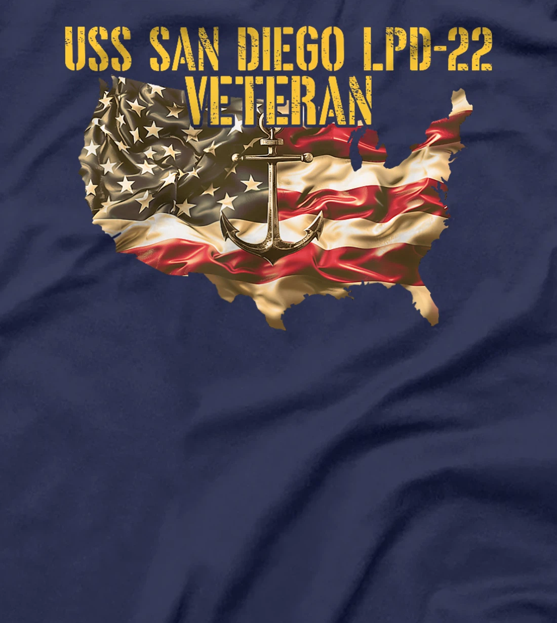 Womens USS San Diego LPD-22 Amphibious Transport Dock Veteran T-Shirt
