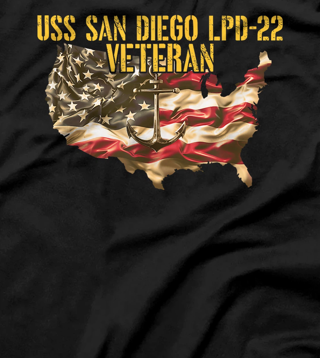 Womens USS San Diego LPD-22 Amphibious Transport Dock Veteran T-Shirt