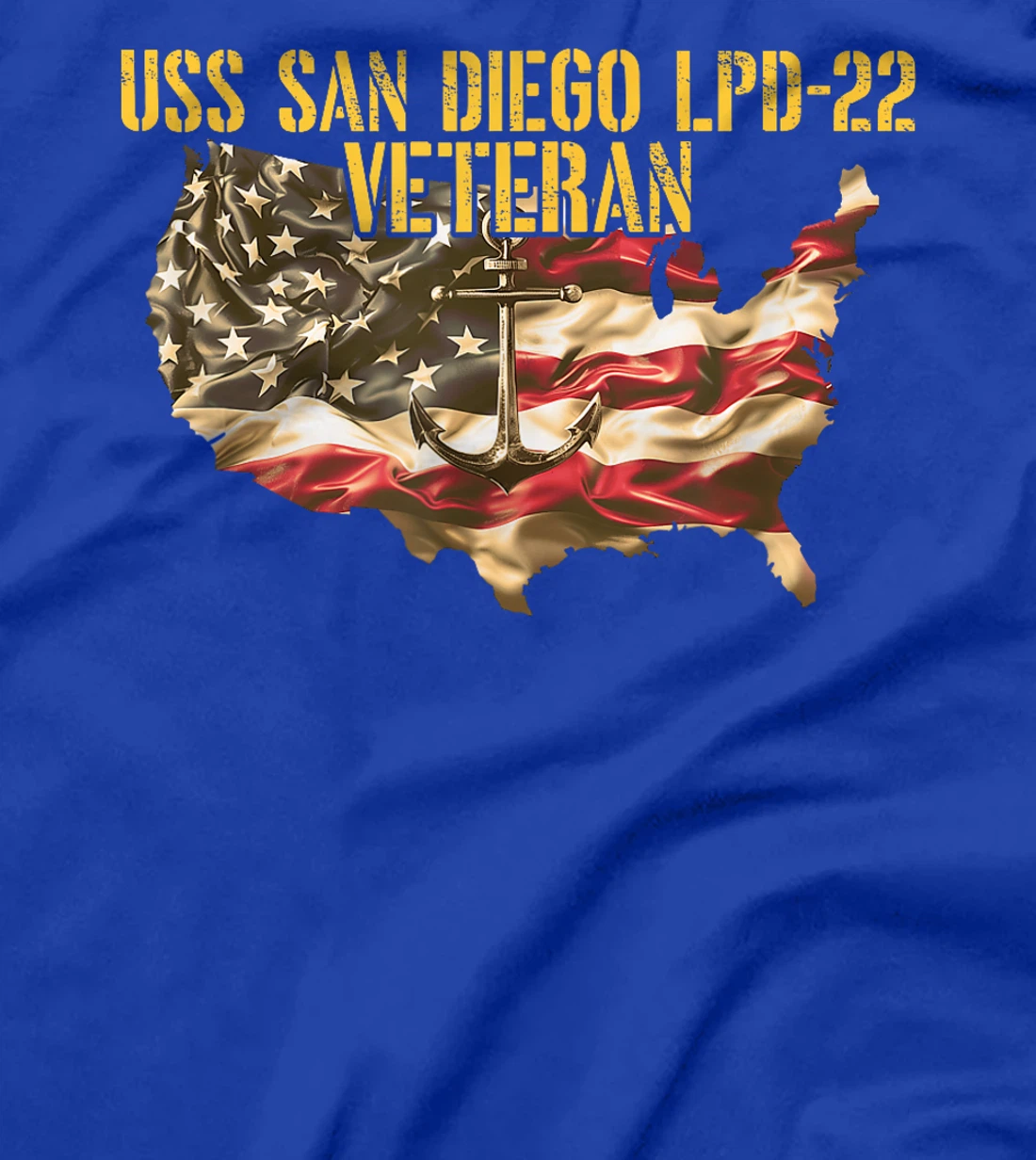 Womens USS San Diego LPD-22 Amphibious Transport Dock Veteran T-Shirt