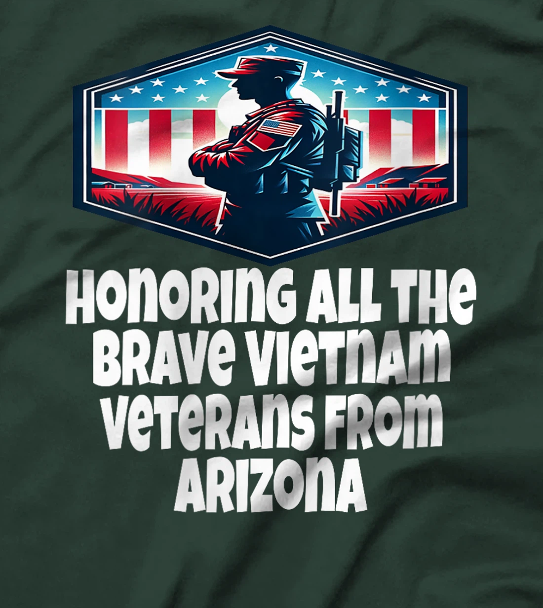 Womens Vietnam War Veteran The Brave Vietnam Veterans From Arizona T-Shirt