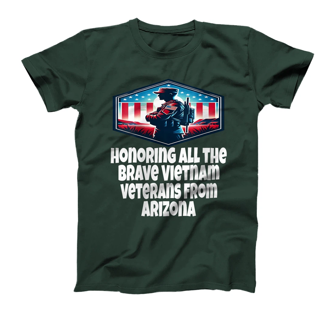 Womens Vietnam War Veteran The Brave Vietnam Veterans From Arizona T-Shirt