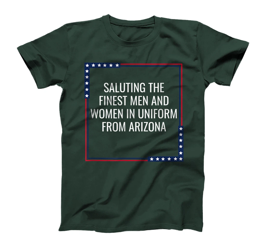 Arizona Military Armed Forces Veteran 4th of July USA T-Shirt