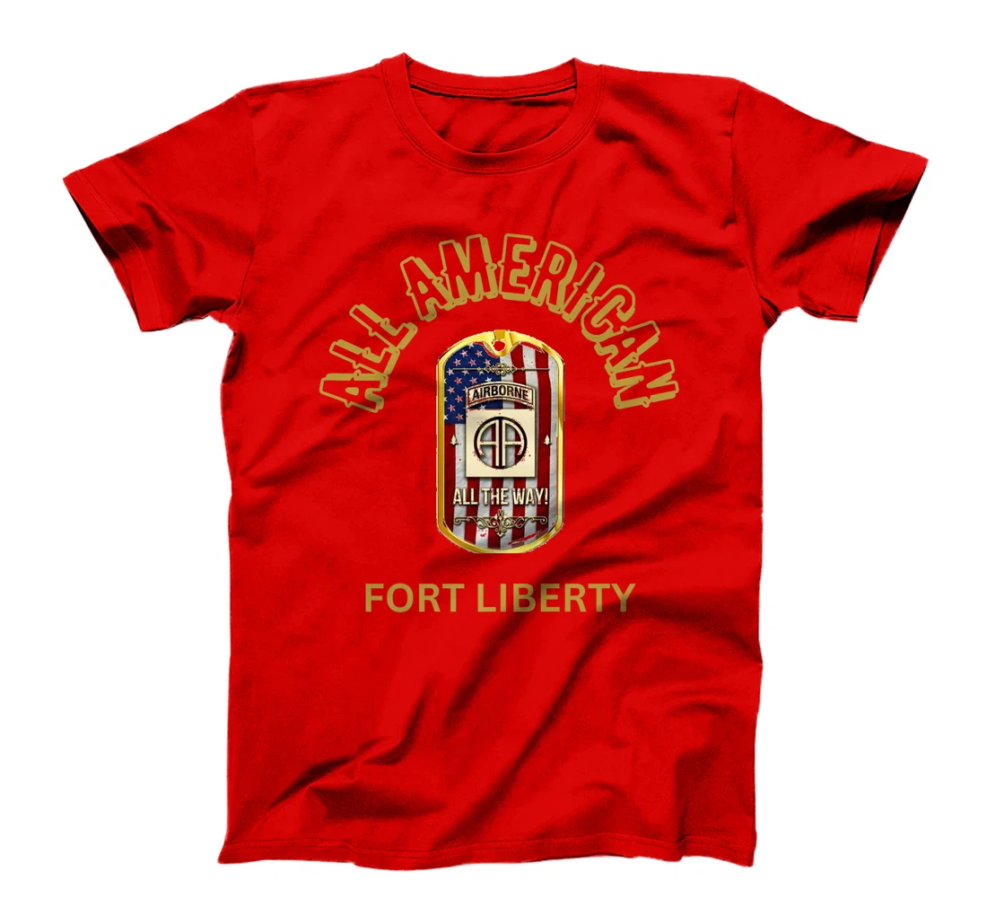 82nd Airborne Fort Liberty All American Men Women Veteran Premium T-Shirt