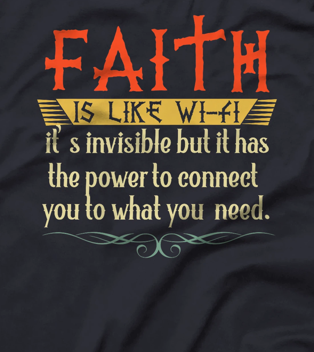 Faith Is Like Wifi God Jesus Religious Christian Men Women Premium T-Shirt