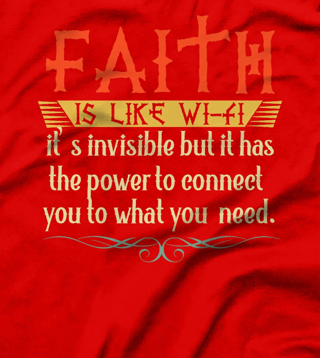 Faith Is Like Wifi God Jesus Religious Christian Men Women Premium T-Shirt