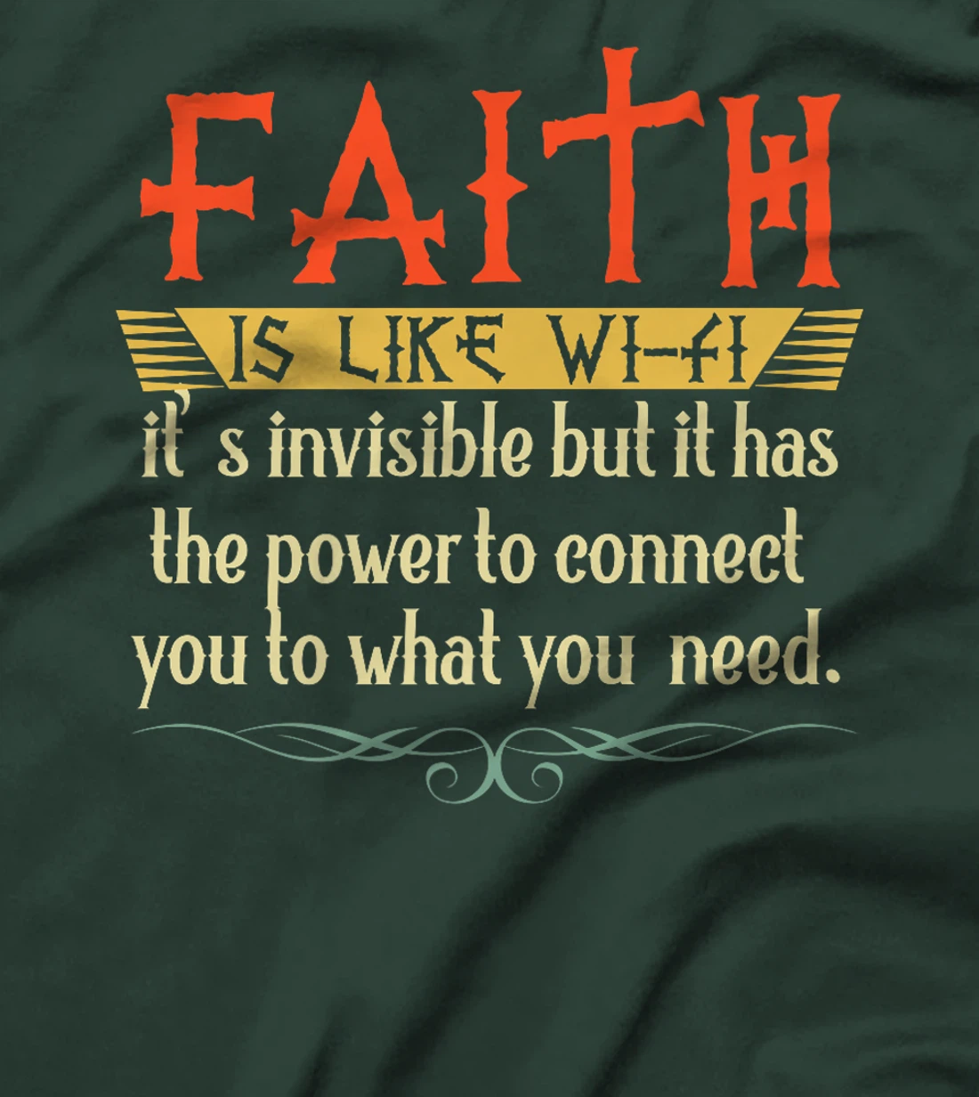 Faith Is Like Wifi God Jesus Religious Christian Men Women Premium T-Shirt
