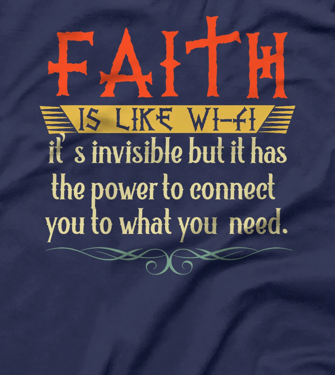 Faith Is Like Wifi God Jesus Religious Christian Men Women Premium T-Shirt