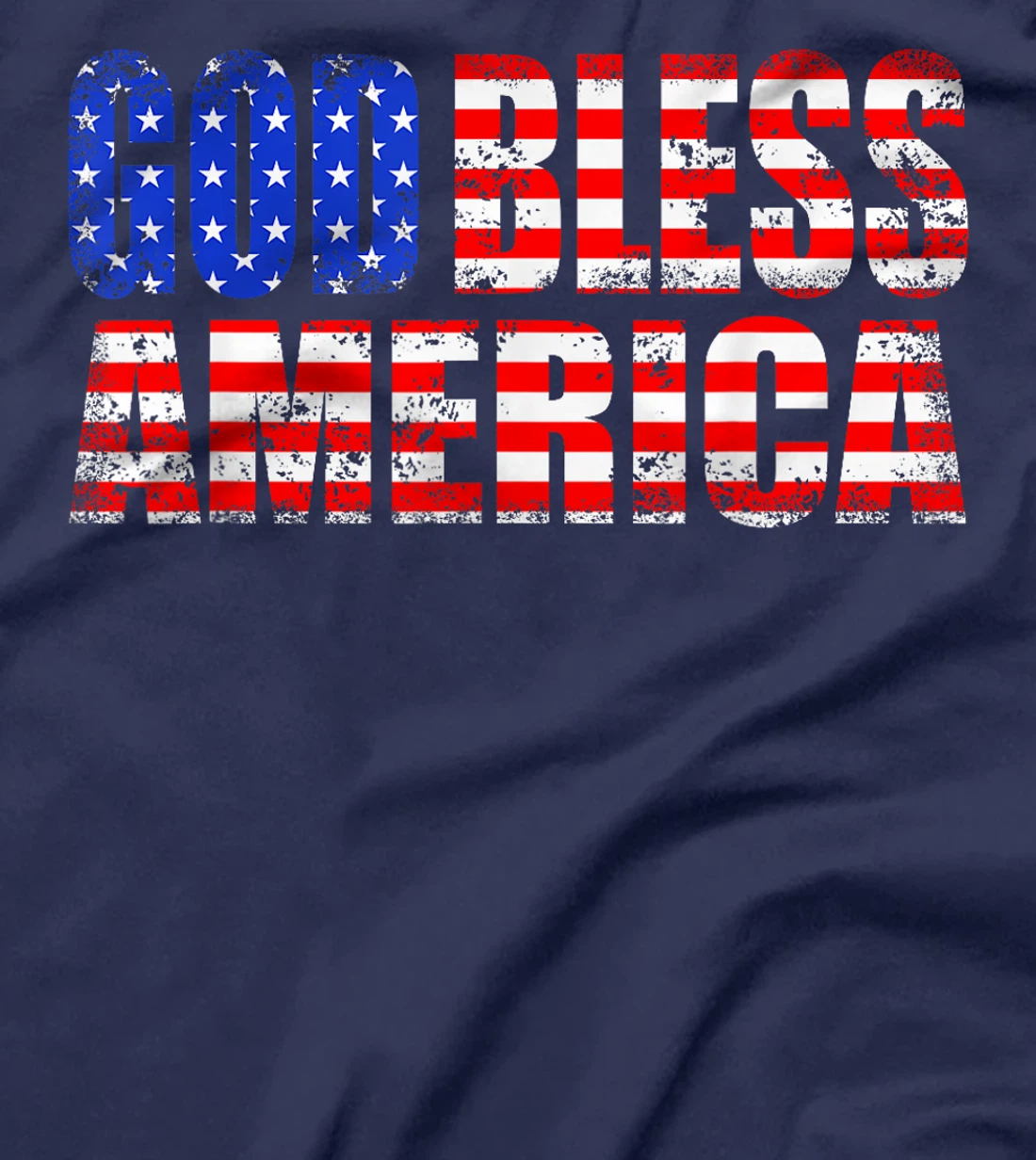 God Bless America As The US Flag T-Shirt