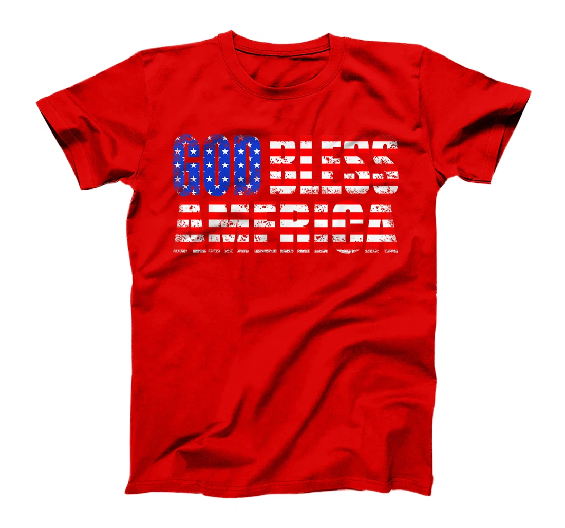 God Bless America As The US Flag T-Shirt