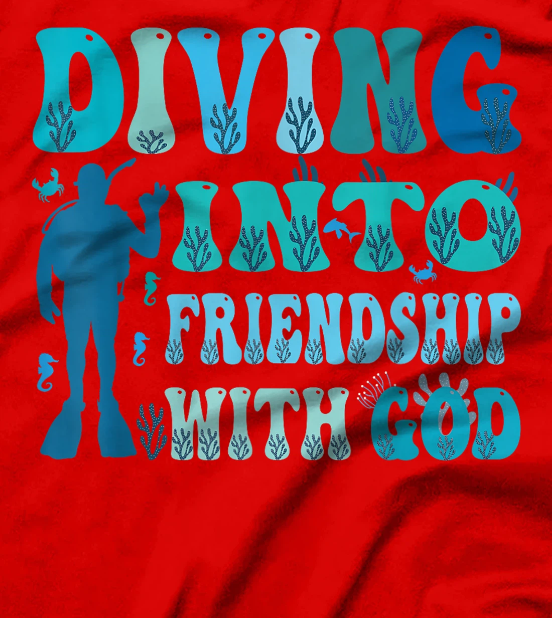 Diving Into Friendship With God Underwater Scuba VBS 2024 T-Shirt