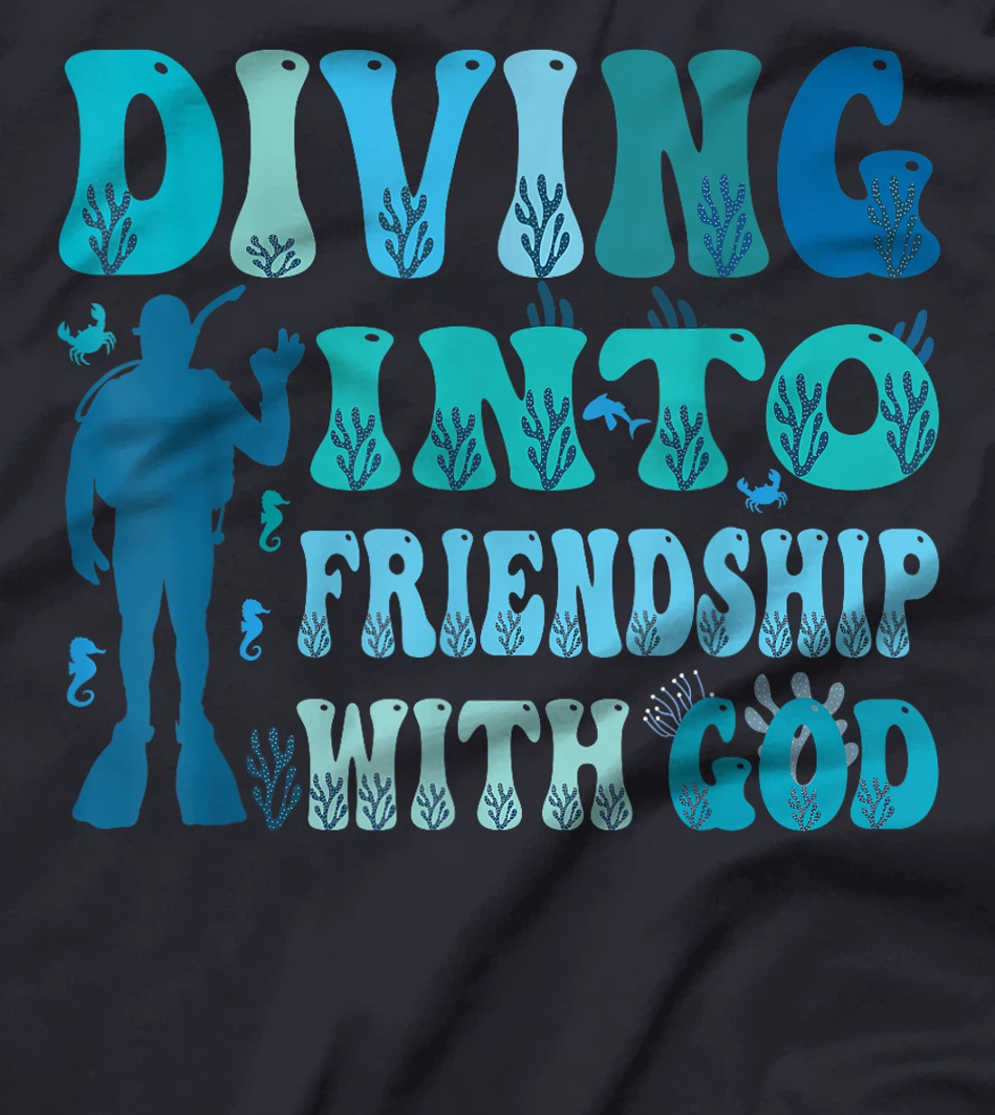 Diving Into Friendship With God Underwater Scuba VBS 2024 T-Shirt
