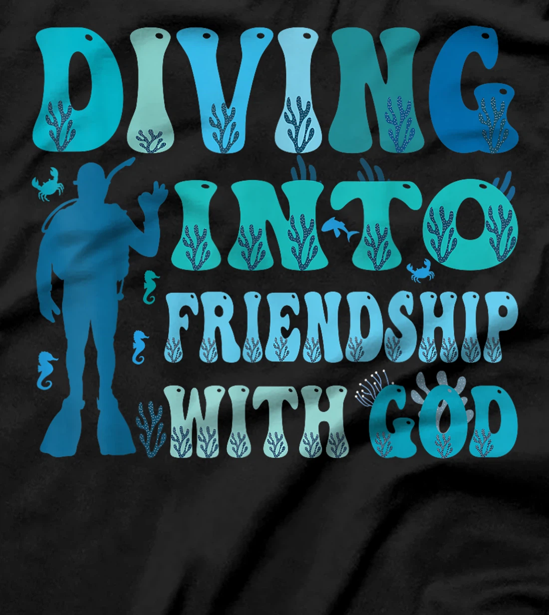 Diving Into Friendship With God Underwater Scuba VBS 2024 T-Shirt
