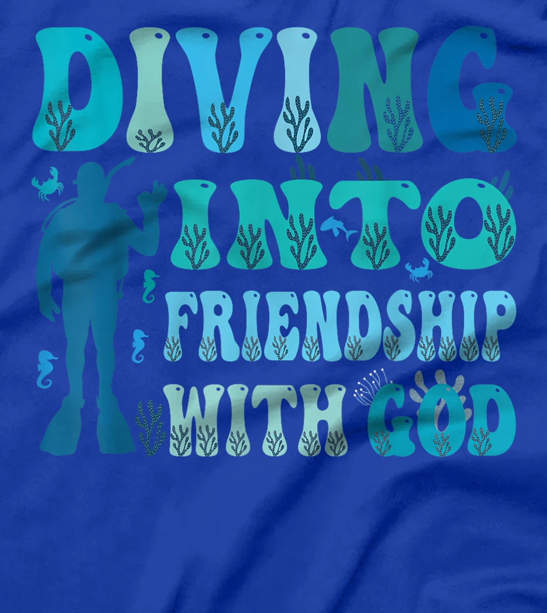 Diving Into Friendship With God Underwater Scuba VBS 2024 T-Shirt
