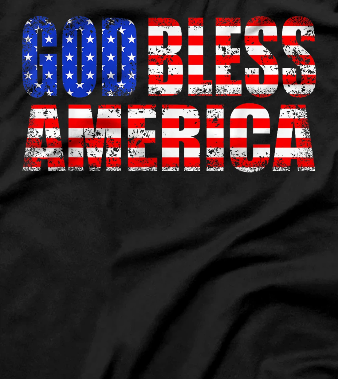 God Bless America As The US Flag T-Shirt