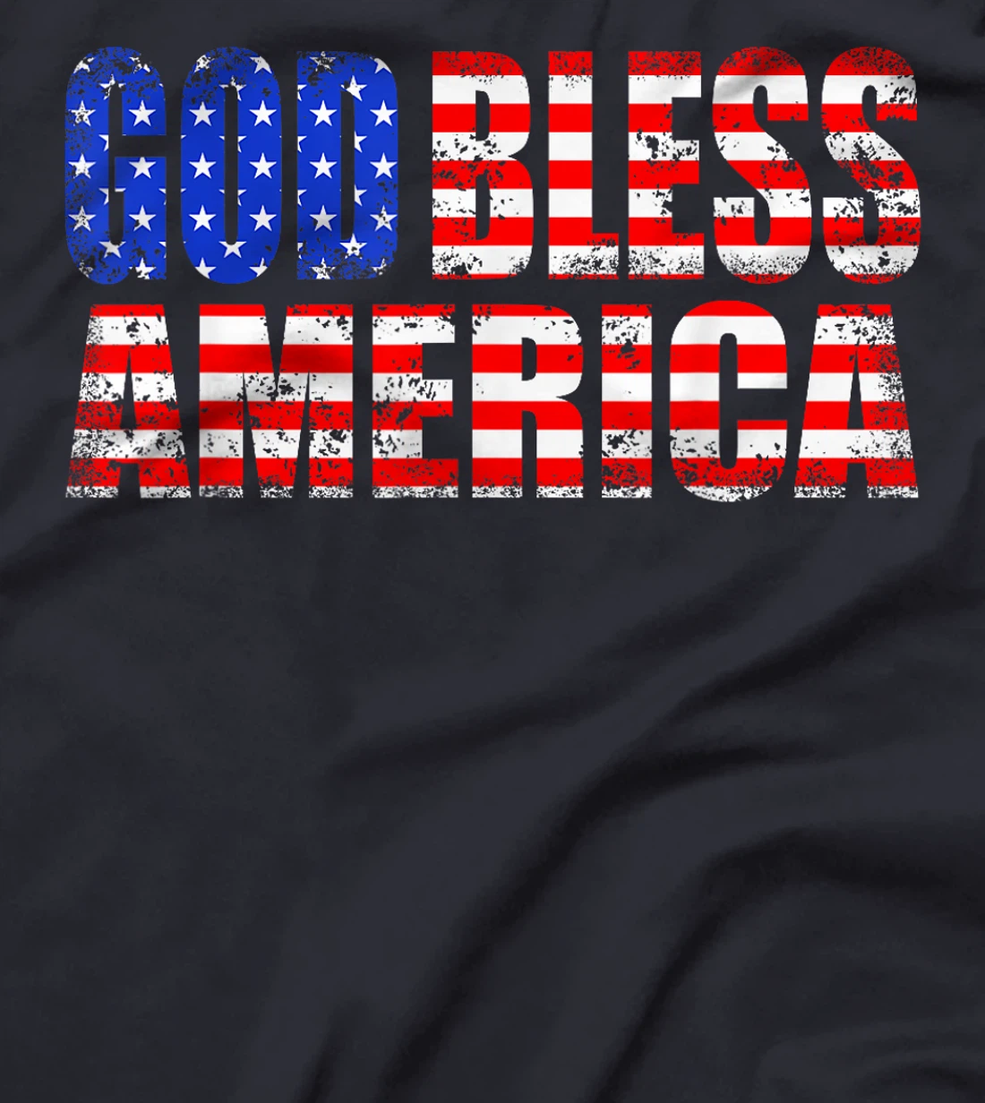God Bless America As The US Flag T-Shirt