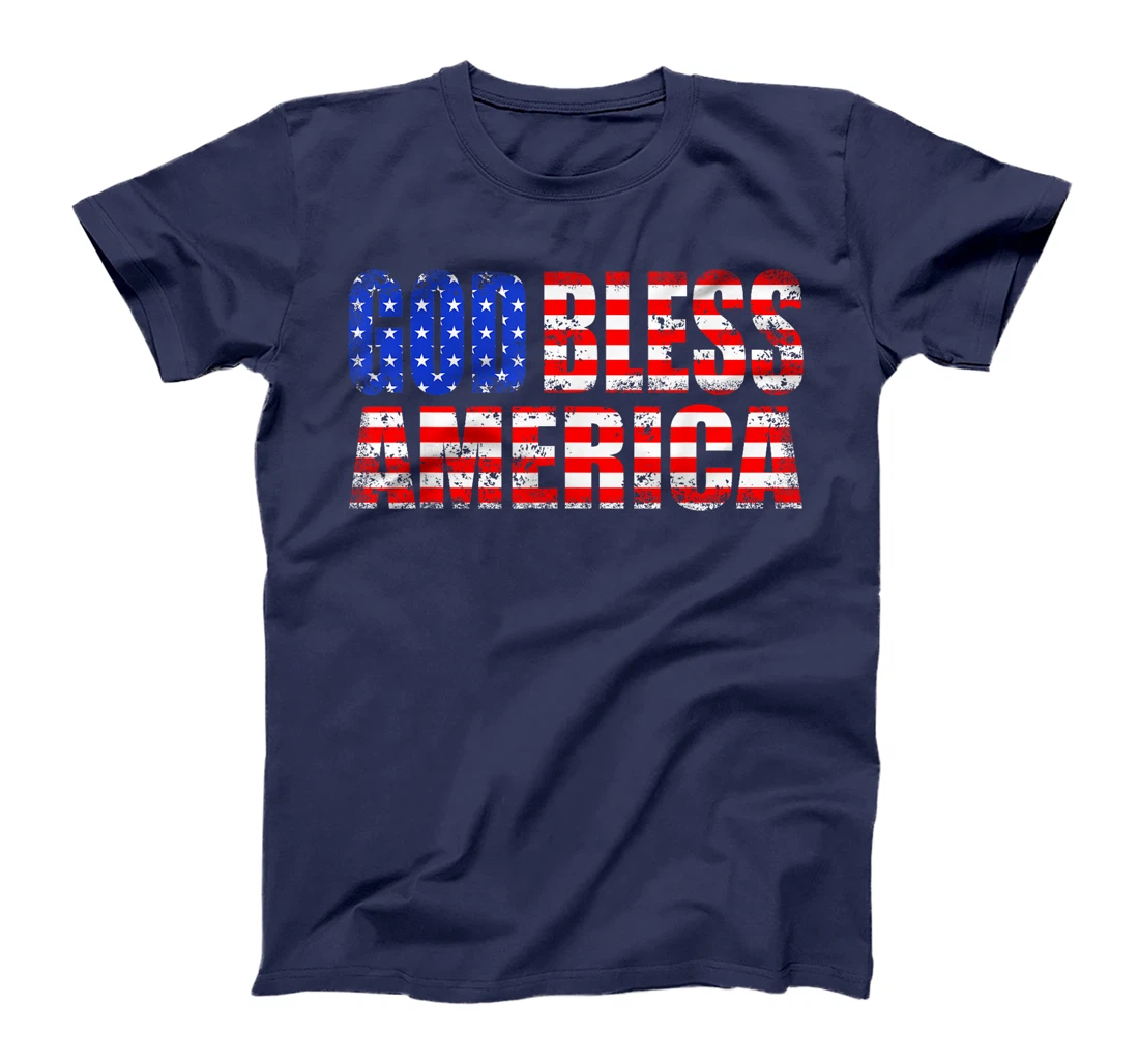God Bless America As The US Flag T-Shirt