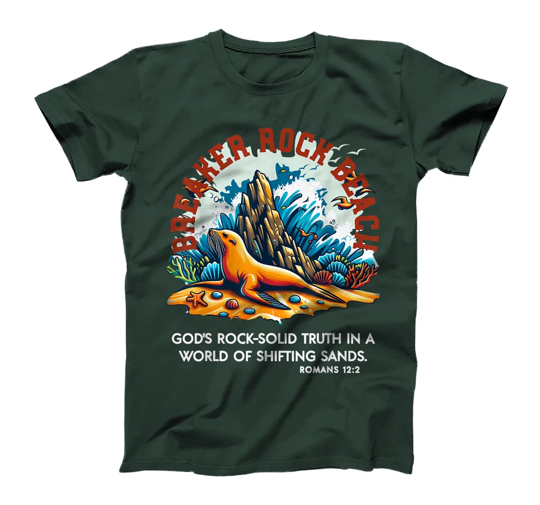 God's Rock Solid Beach VBS 2024 Breaker Rock Beach Christian T-Shirt