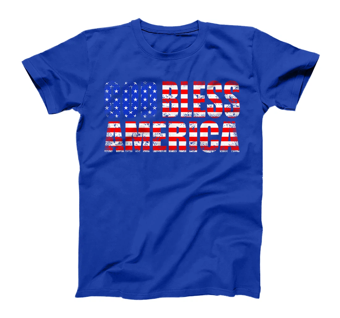God Bless America As The US Flag T-Shirt