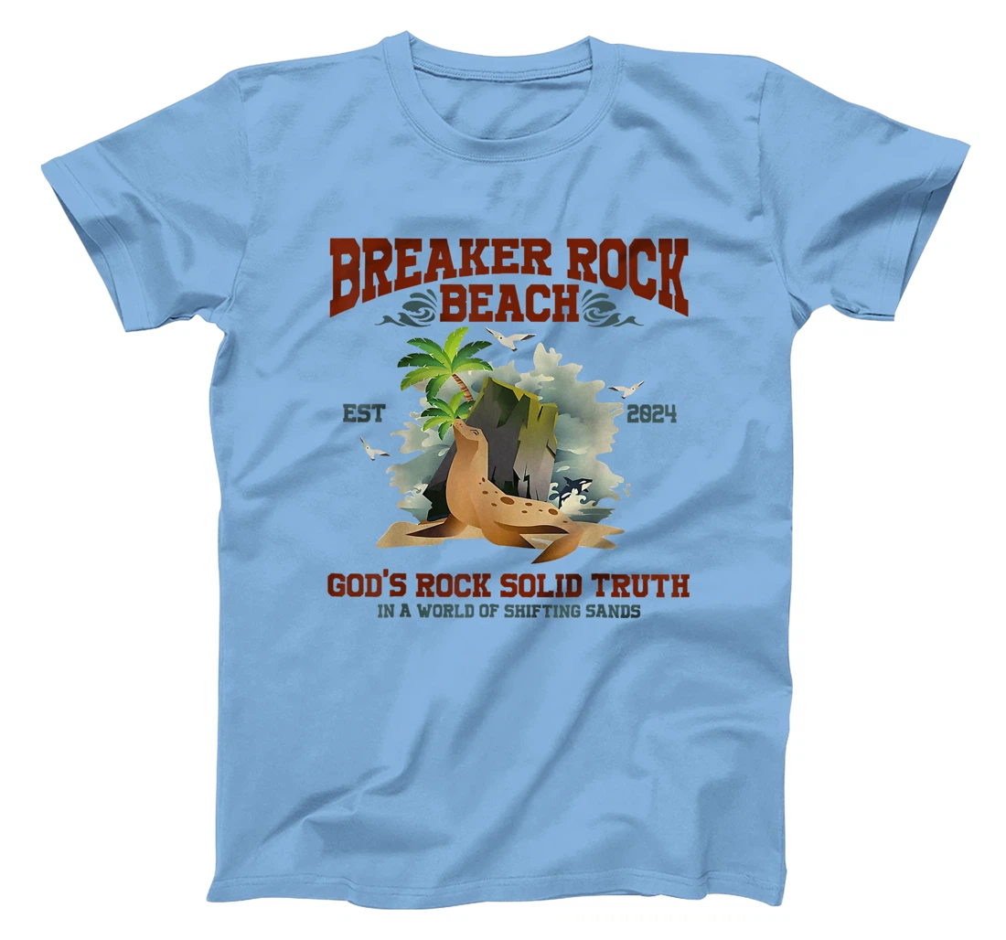 God's Rock Solid Beach VBS 2024 Retro Breaker Rock Beach T-Shirt