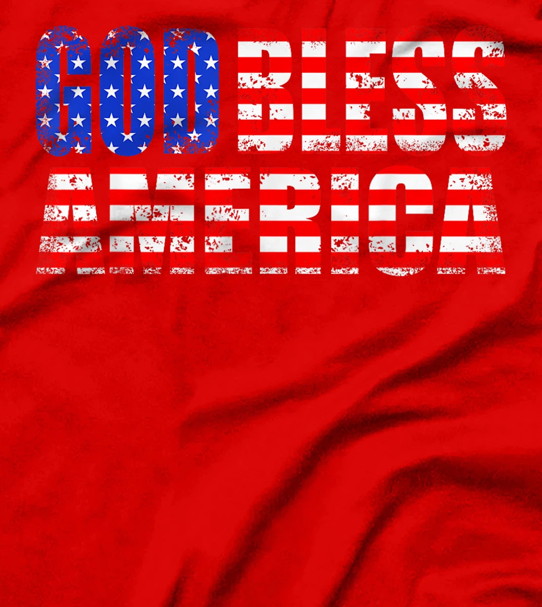 God Bless America As The US Flag T-Shirt