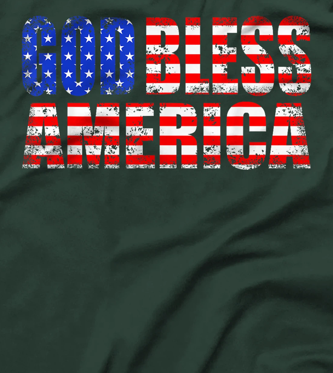 God Bless America As The US Flag T-Shirt