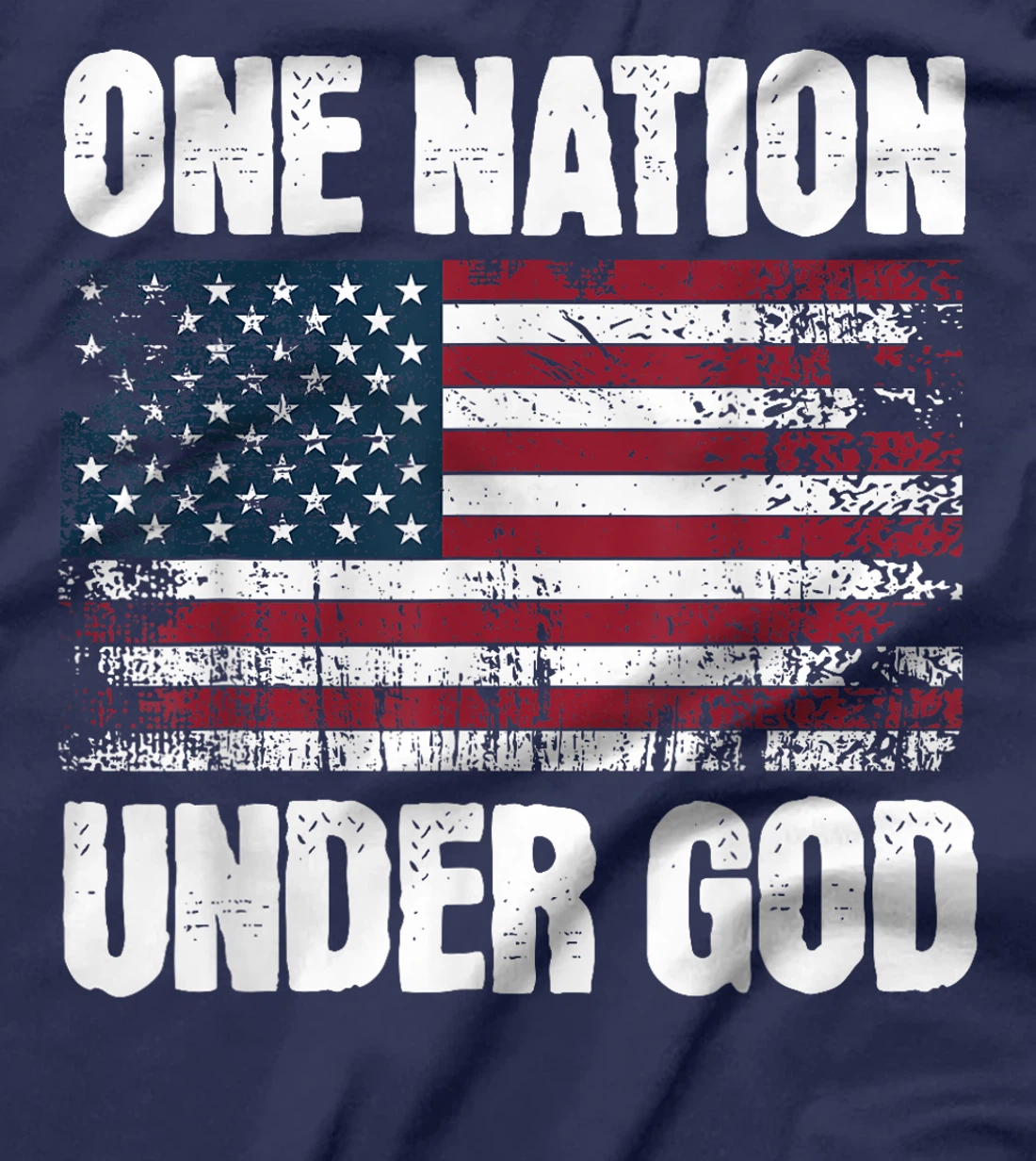 4th of July One Nation Under God Carpenter Patriotic USA T-Shirt