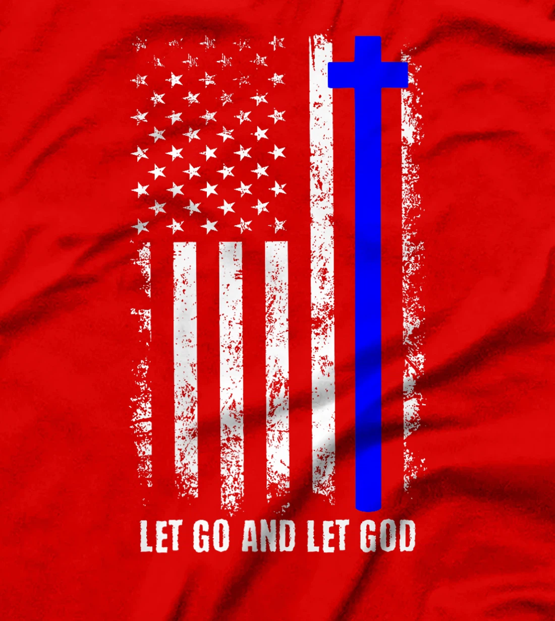 USA Flag God Jesus Religious Quote Christian Man Woman Premium T-Shirt
