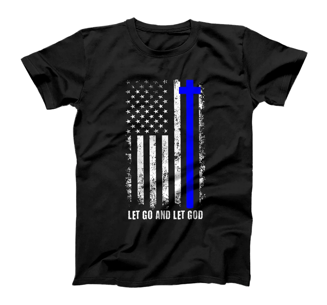 USA Flag God Jesus Religious Quote Christian Man Woman Premium T-Shirt