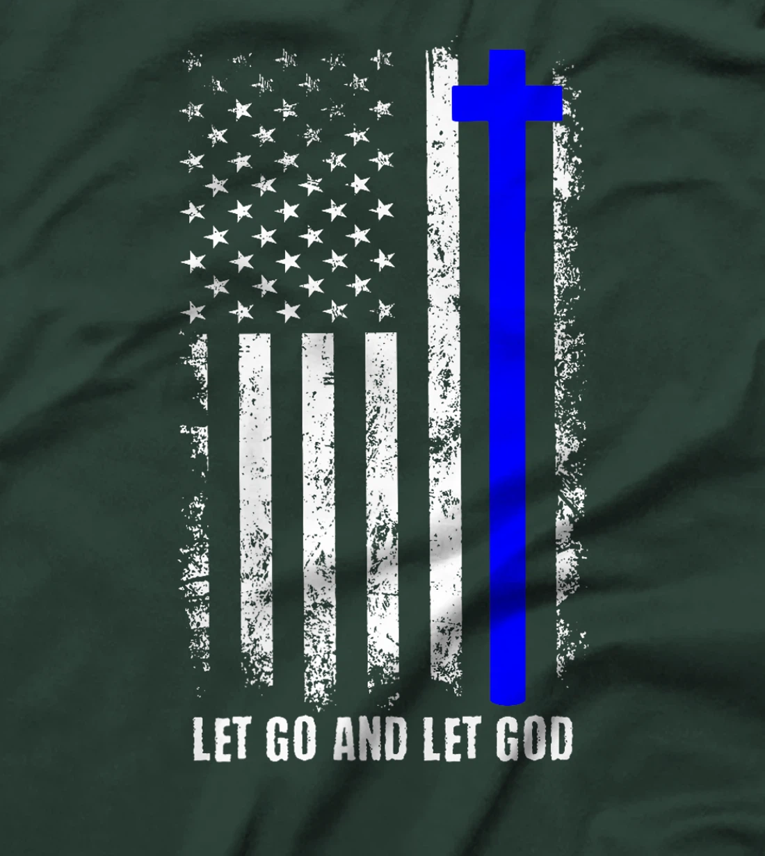 USA Flag God Jesus Religious Quote Christian Man Woman Premium T-Shirt