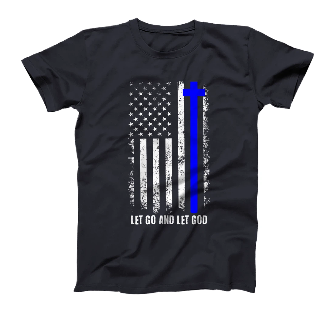 USA Flag God Jesus Religious Quote Christian Man Woman Premium T-Shirt