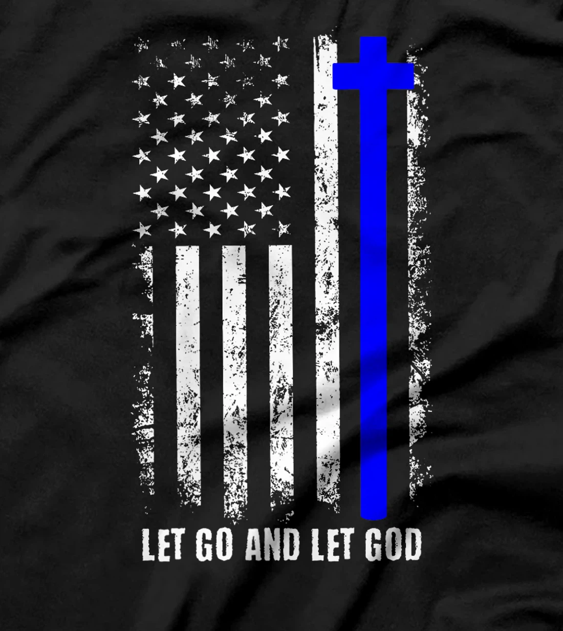 USA Flag God Jesus Religious Quote Christian Man Woman Premium T-Shirt