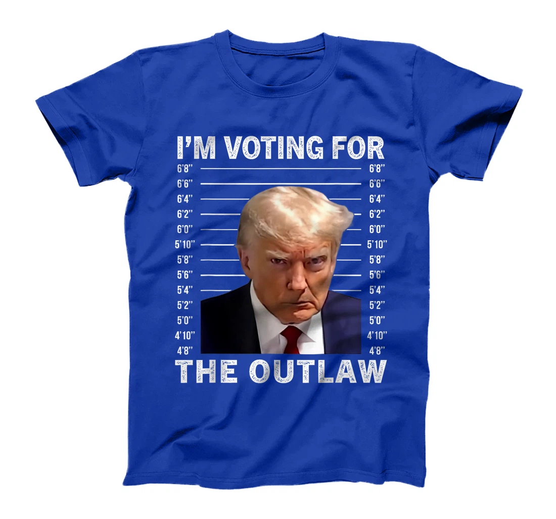 I'm Voting For The Outlaw Trump Mugshot Save America 2024 T-Shirt