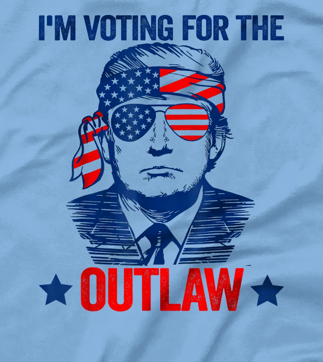 I'm Voting for the Outlaw Funny Pro Trump 2024 T-Shirt