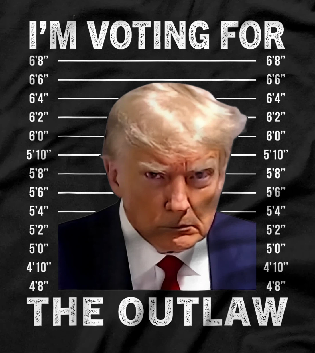 I'm Voting For The Outlaw Trump Mugshot Save America 2024 T-Shirt