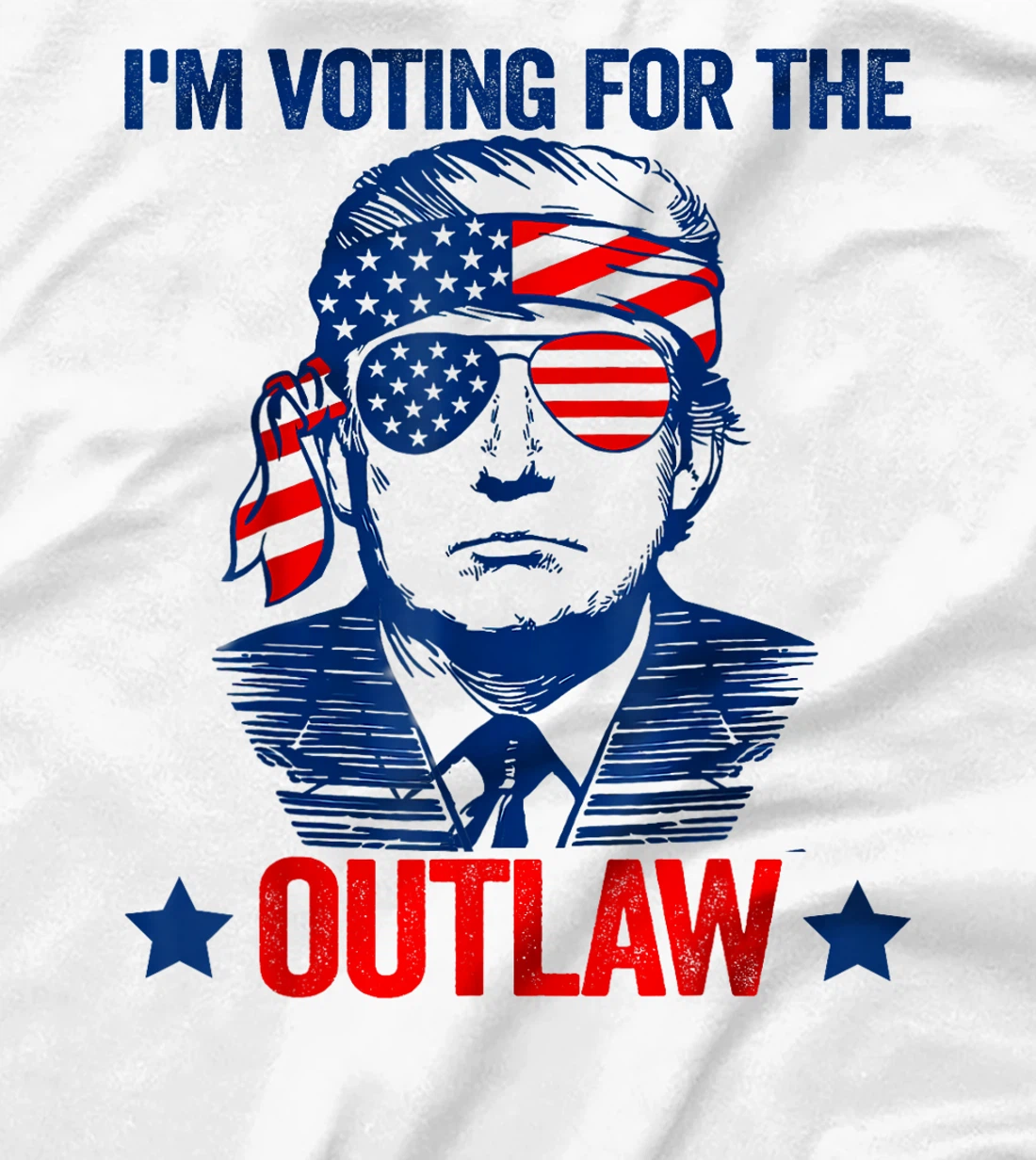 I'm Voting for the Outlaw Funny Pro Trump 2024 T-Shirt