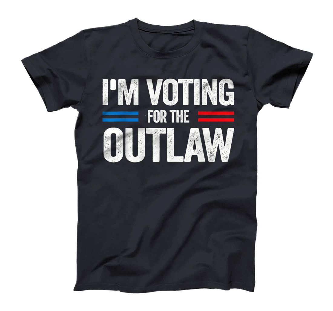 Funny Voting 2024 I'm Voting for the Outlaw Pro Trump T-Shirt
