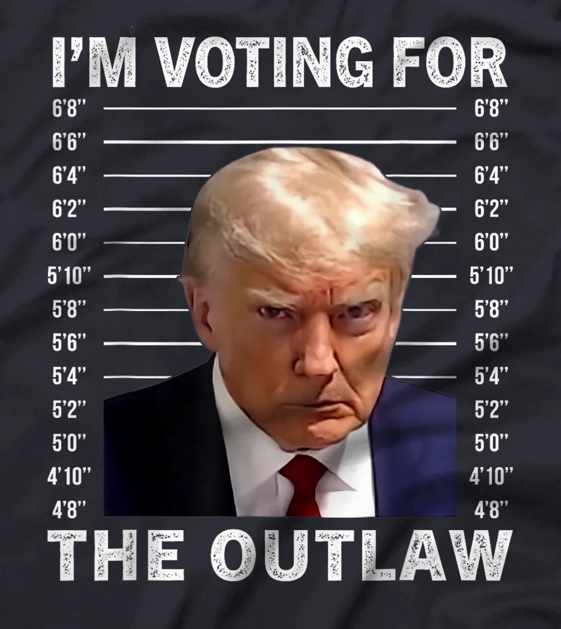 I'm Voting For The Outlaw Trump Mugshot Save America 2024 T-Shirt