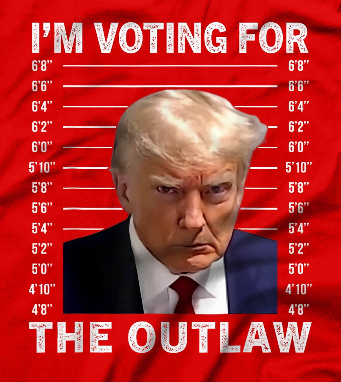 I'm Voting For The Outlaw Trump Mugshot Save America 2024 T-Shirt