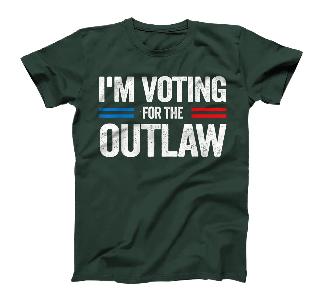 Funny Voting 2024 I'm Voting for the Outlaw Pro Trump T-Shirt