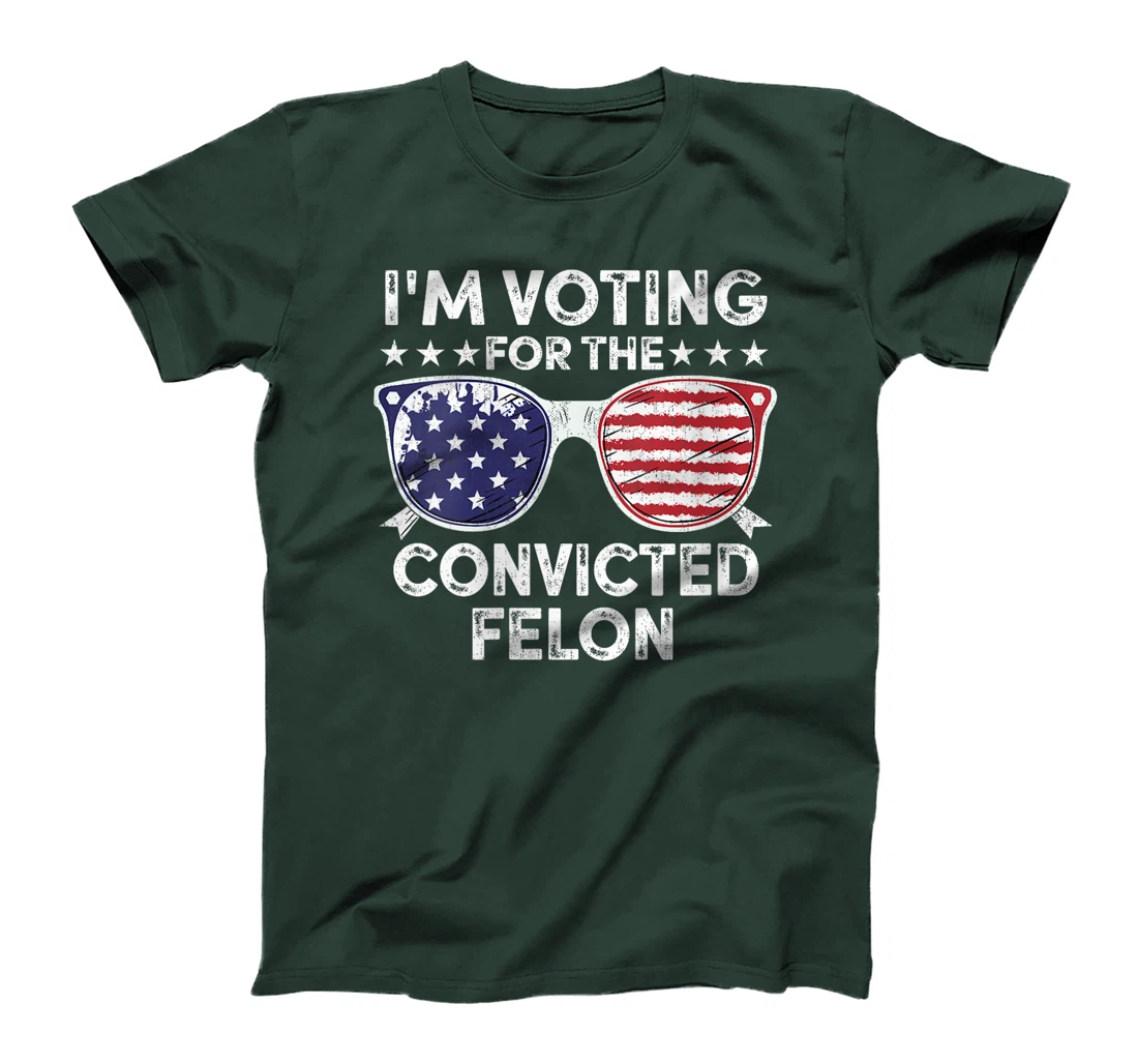 Womens Trump 2024 Convicted Felon, I'm Voting Convicted Felon 2024 T-Shirt