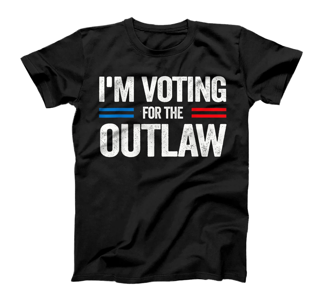 Funny Voting 2024 I'm Voting for the Outlaw Pro Trump T-Shirt