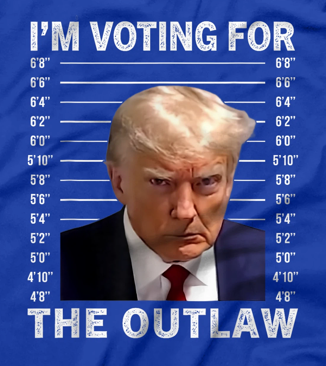 I'm Voting For The Outlaw Trump Mugshot Save America 2024 T-Shirt