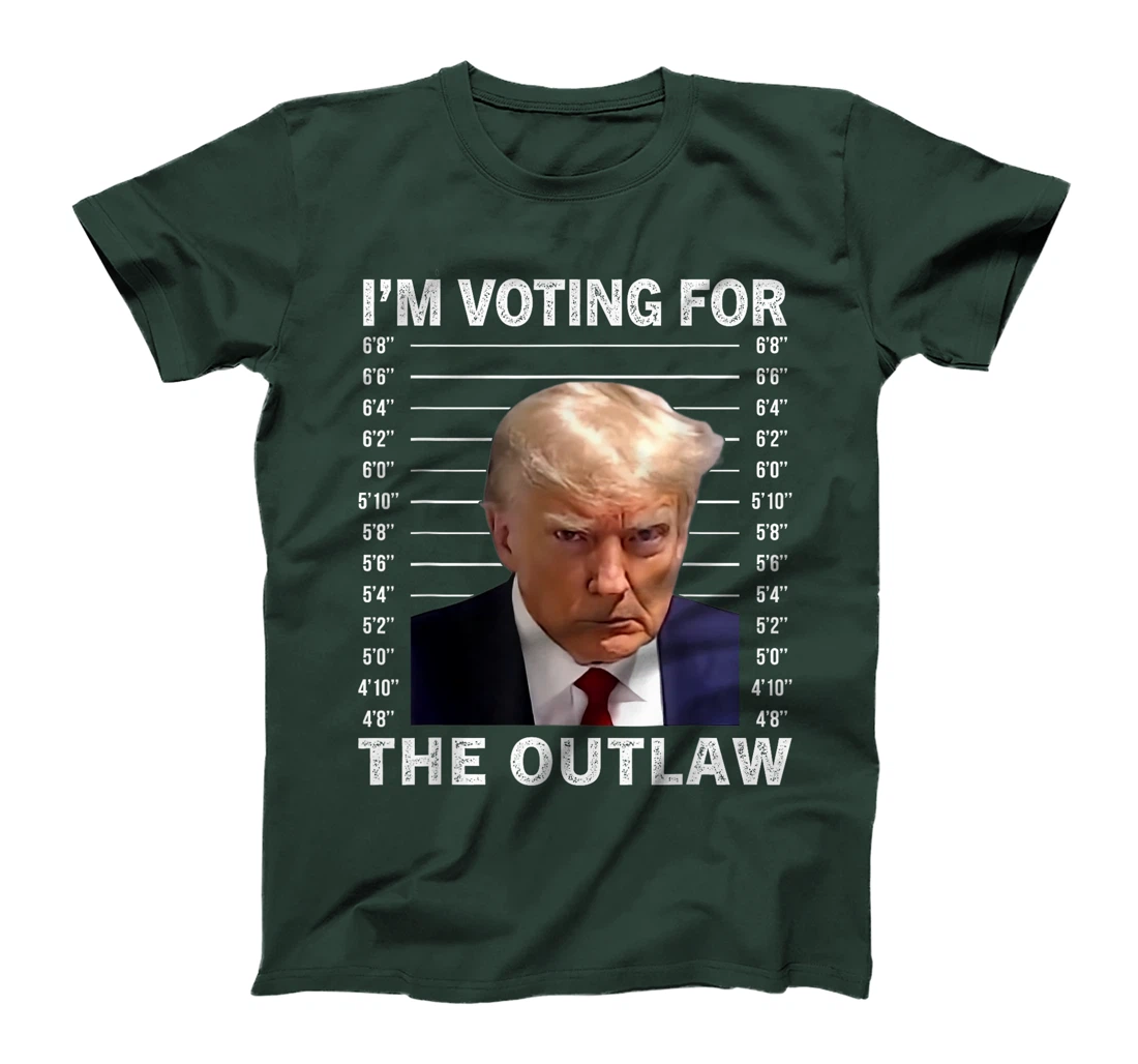 I'm Voting For The Outlaw Trump Mugshot Save America 2024 T-Shirt